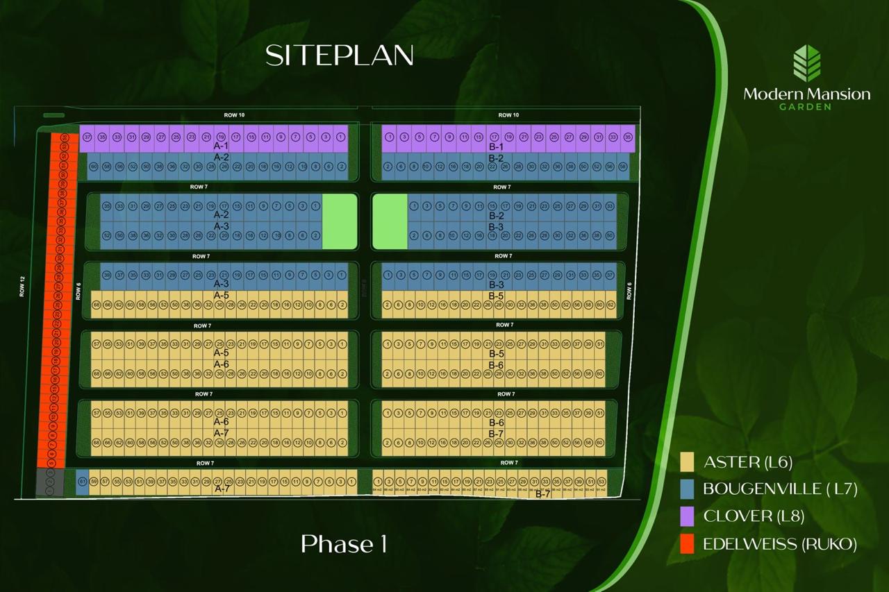Siteplan Modern Mansion Garden